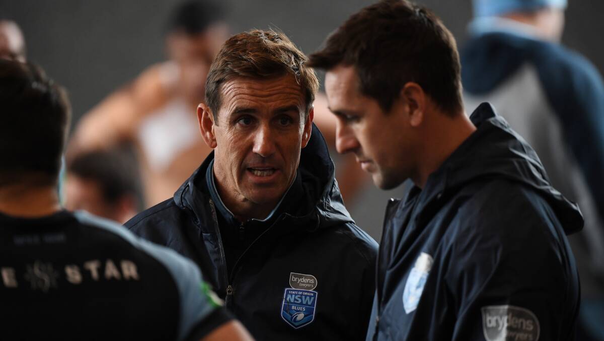 Mitchell Pearce has Immortal Andrew Johns in his corner. Picture: NRL Photos