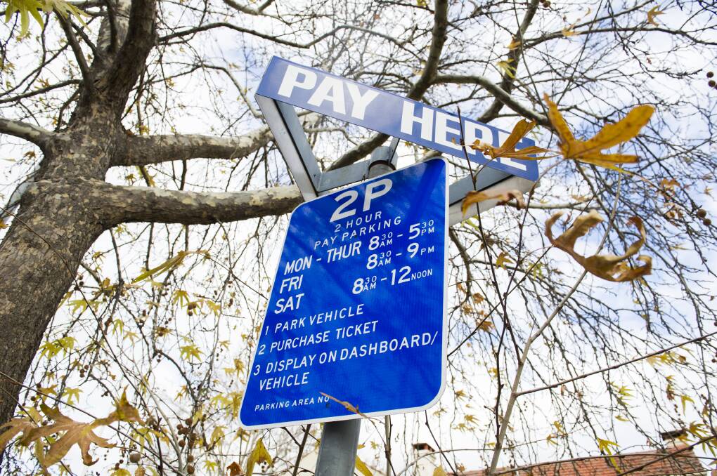 The pay-and-display parking ticket machines will be replaced in the parliamentary triangle. Picture: Dion Georgopoulos