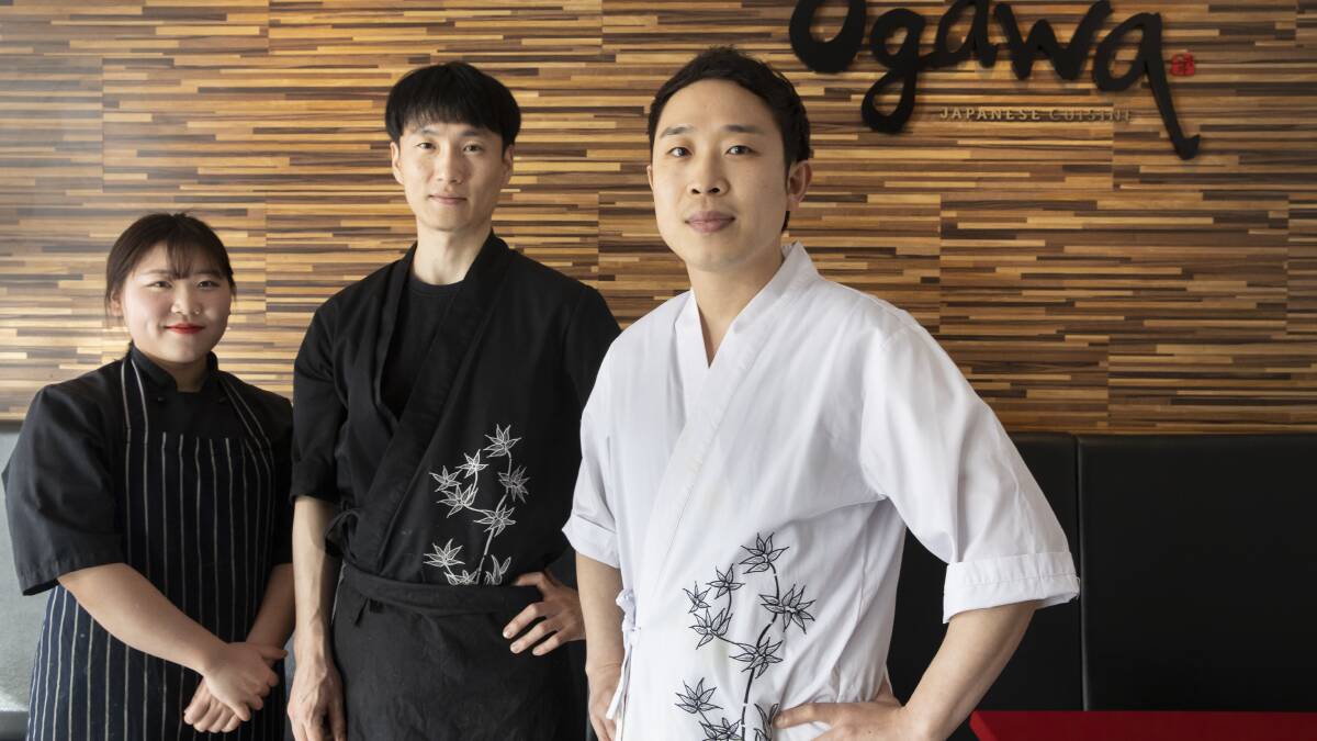 Ogawa chef Hye Min, head chef Ian Lim, and owner Justin Jung. Picture: Sitthixay Ditthavong