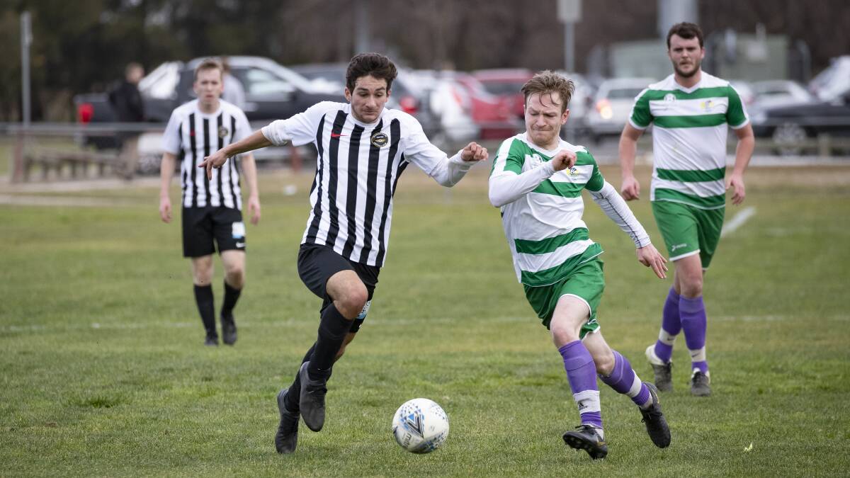 Tuggeranong United overcome a two-goal deficit to beat Gungahlin United at Kambah. Picture: Sitthixay Ditthavong