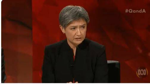 Senator Penny Wong on Q&A on Monday. Picture: ABC