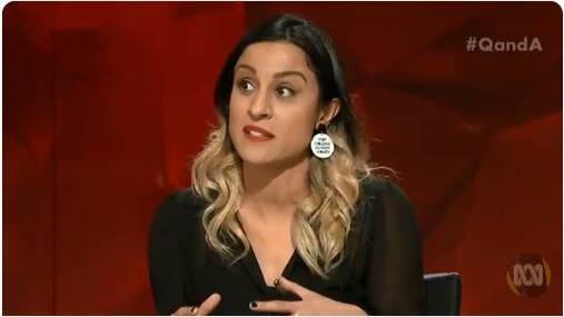 Human rights lawyer Diana Sayed accused the panel of devaluing Muslim lives in their responses to violence against Uighurs. Picture: ABC