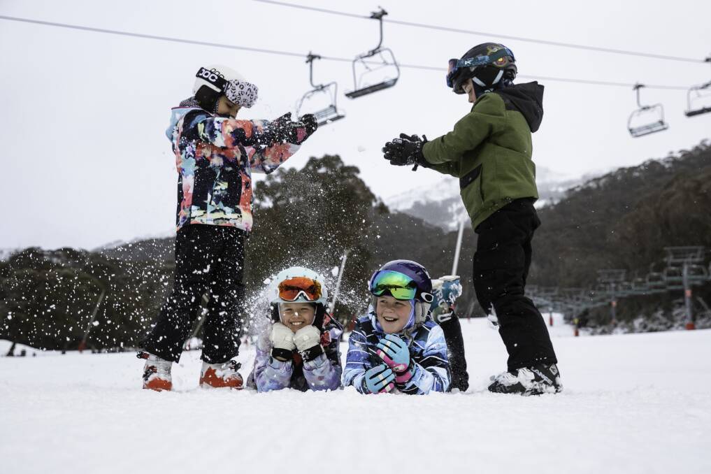 Snow action at Thredbo during the week. Picture: Thredbo Resort