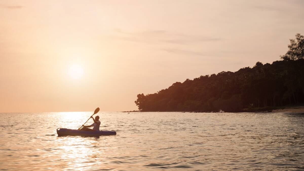 Snorkelling, fishing and kayaking are all available at the resort.