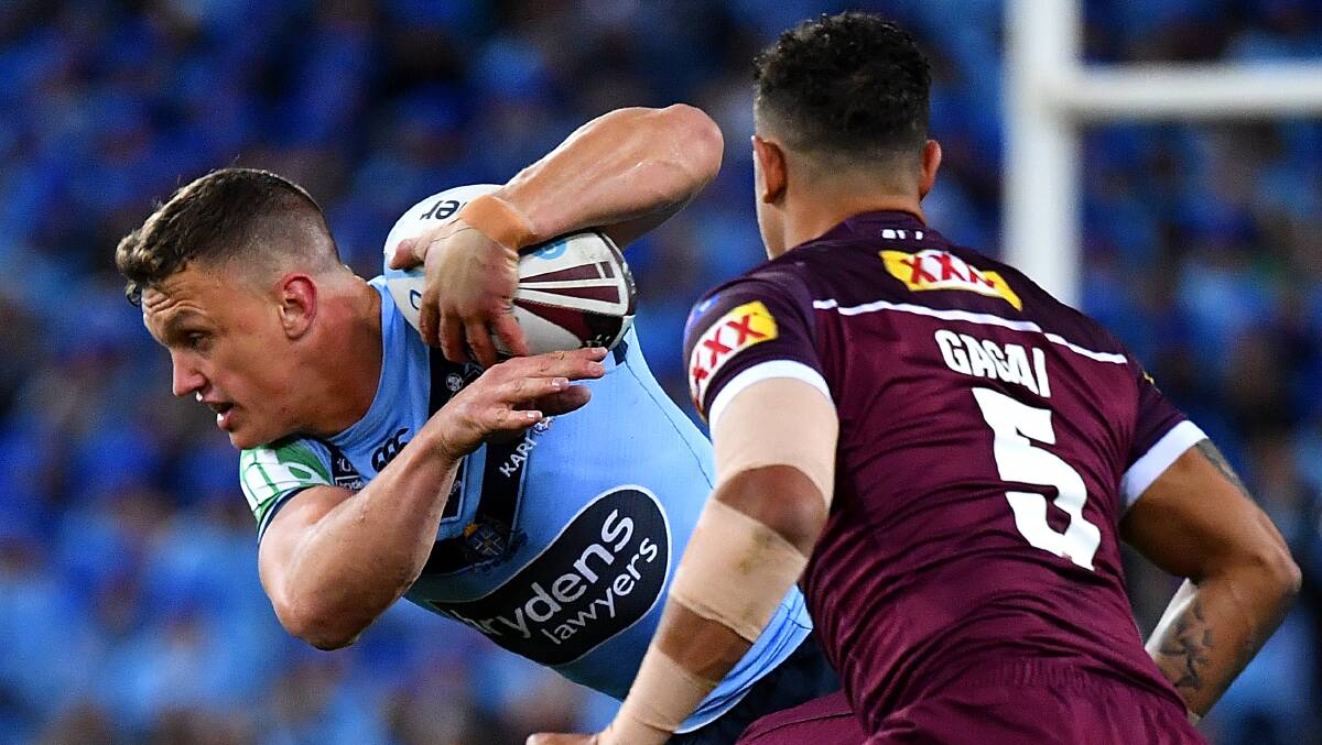 Jack Wighton in action during Game 3 of the 2019 State of Origin series. Picture: AAP Image/Dean Lewins