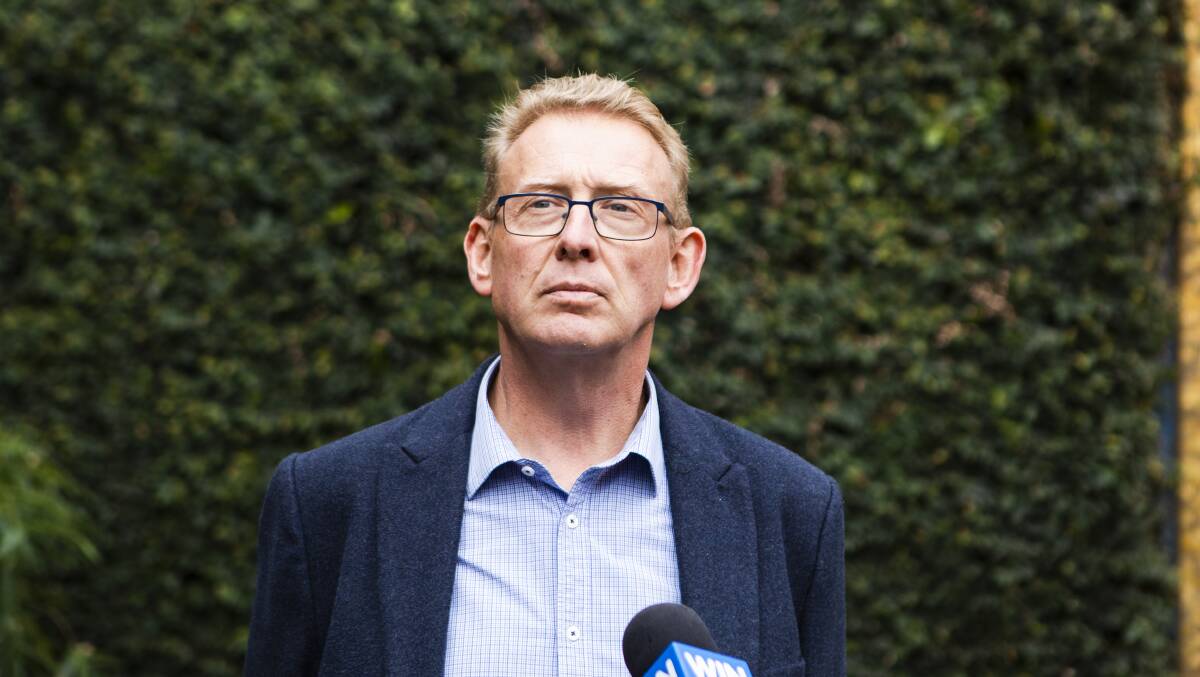 Could Mark Parton put his hand up to lead the Canberra Liberals if they lose on Saturday? Picture: Jamila Toderas