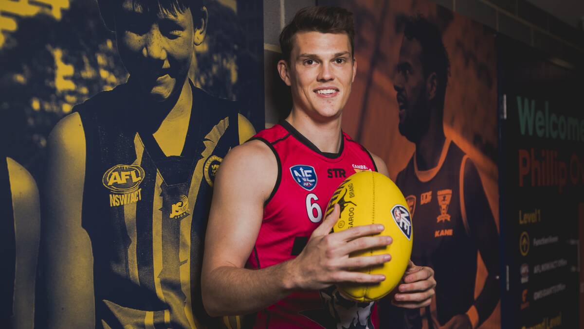 Canberra Demons midfielder Alex Smout will play in the local competition this year. Picture: Jamila Toderas