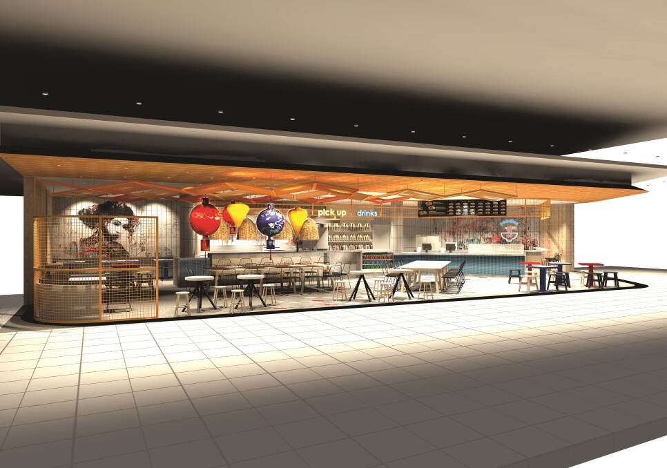 Artist's impression of Noodles XO which is set to open at the Canberra Airport. Picture: Supplied