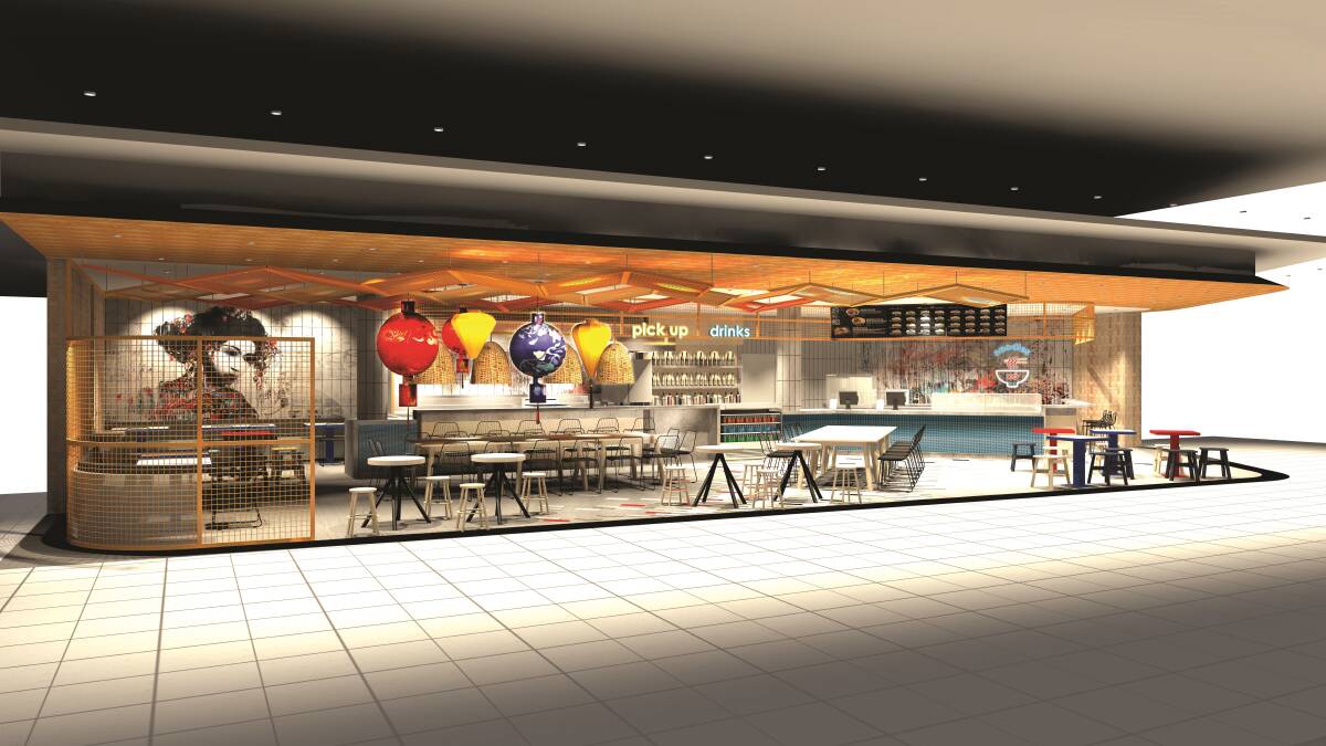 Artist's impression of Noodles XO which is set to open at the Canberra Airport. Picture: Supplied