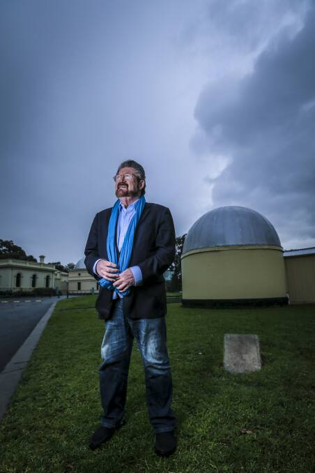 Former senator Derryn Hinch at the Melbourne Observatory. He covered the moon landing for Fairfax 50 years ago. Picture: Wayne Taylor