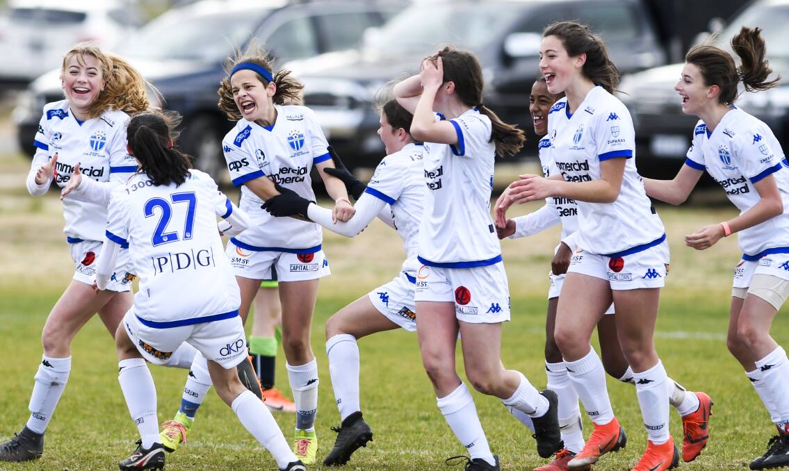 South Melbourne won the under-14s girl's title. Picture: Dion Georgopoulos