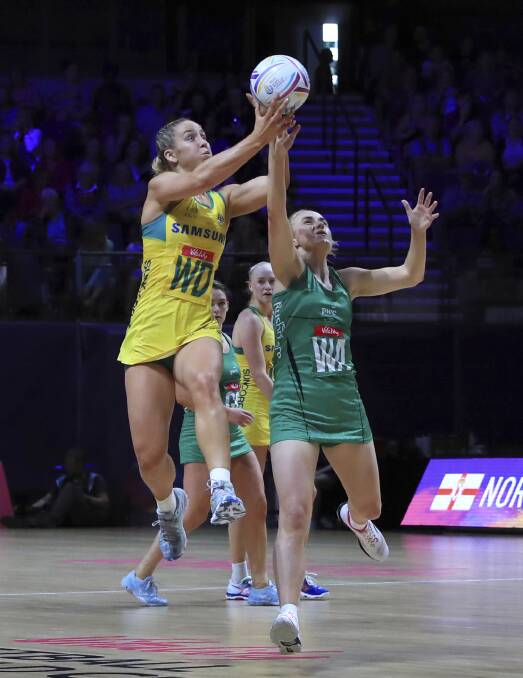 Jamie-Lee Price will use her experience at the Netball World Cup to help the Giants return to the Super Netball finals. Picture: Peter Byrn