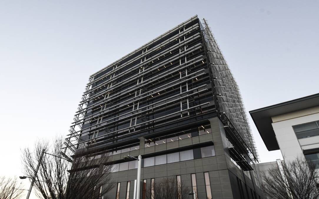 One of the ATO's Canberra office buildings, on Narellan Street in Civic. The agency's leases in the national capital expire in 2022. Picture: Dion Georgopoulos