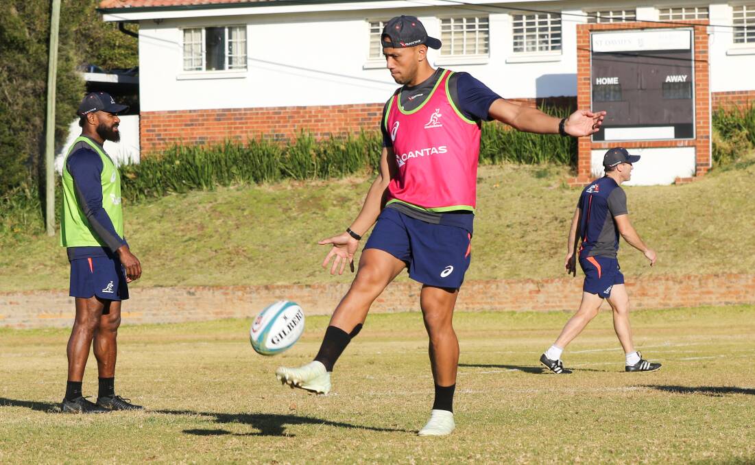 ACT Brumbies captain Christian Lealiifano in South Africa with the Wallabies. Picture: RugbyAU Media