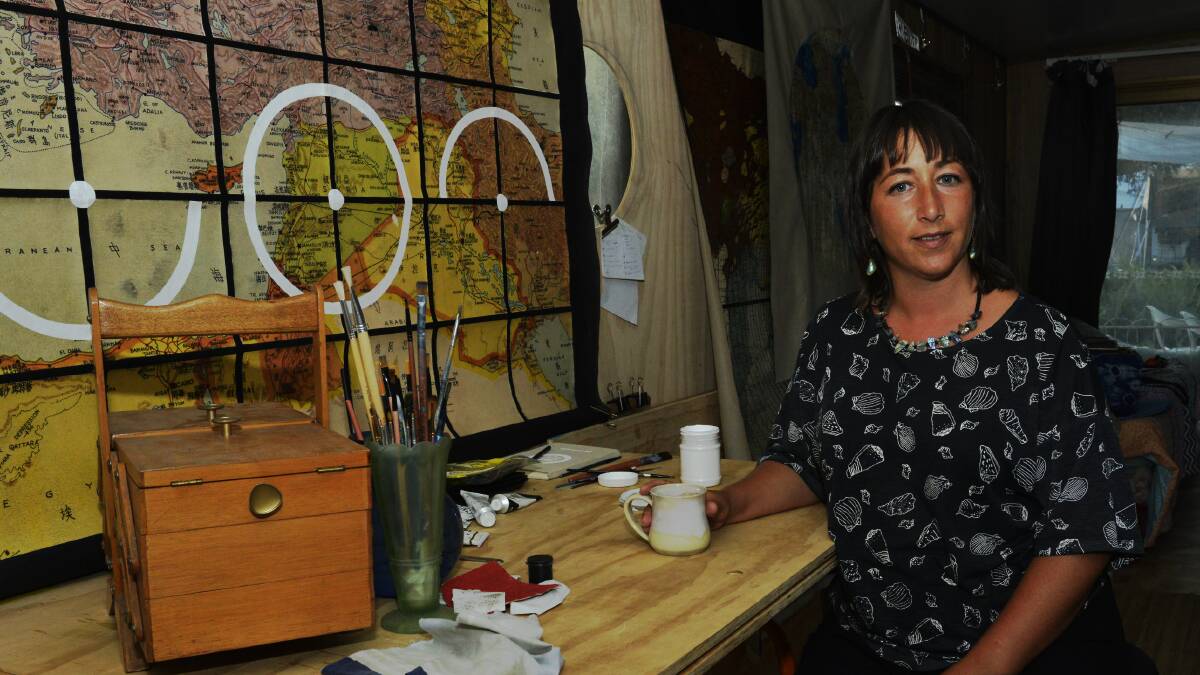 An Aboriginal war artist and the work she created after deployment to the Middle East.