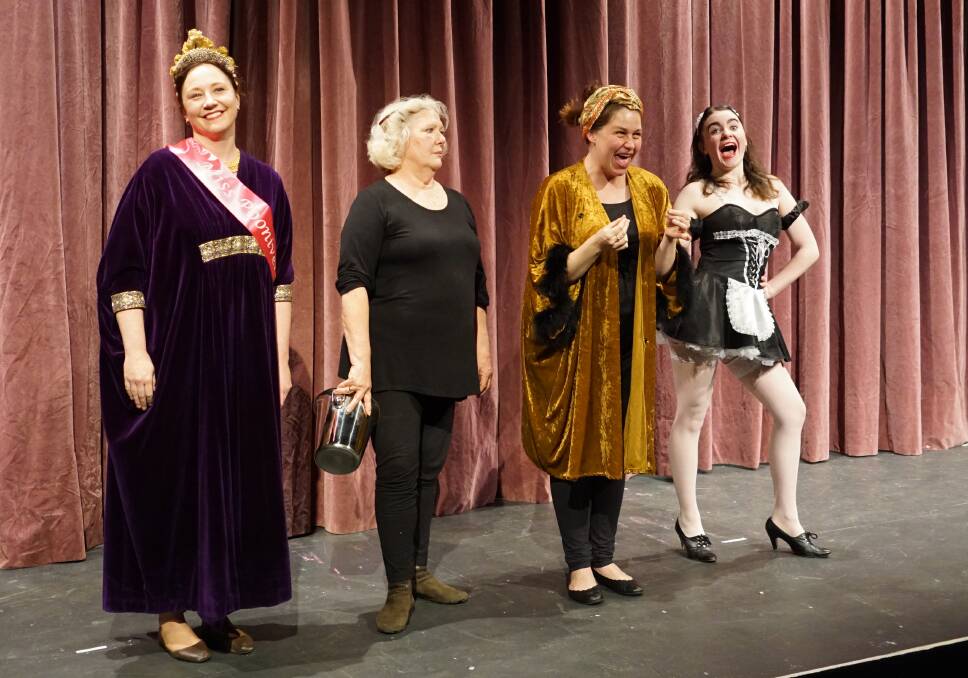 Jo Zaharias, left, Liz St Clair Long, Steph Roberts and Meagan Stewart in The Art of Coarse Acting. Picture: Helen Drum