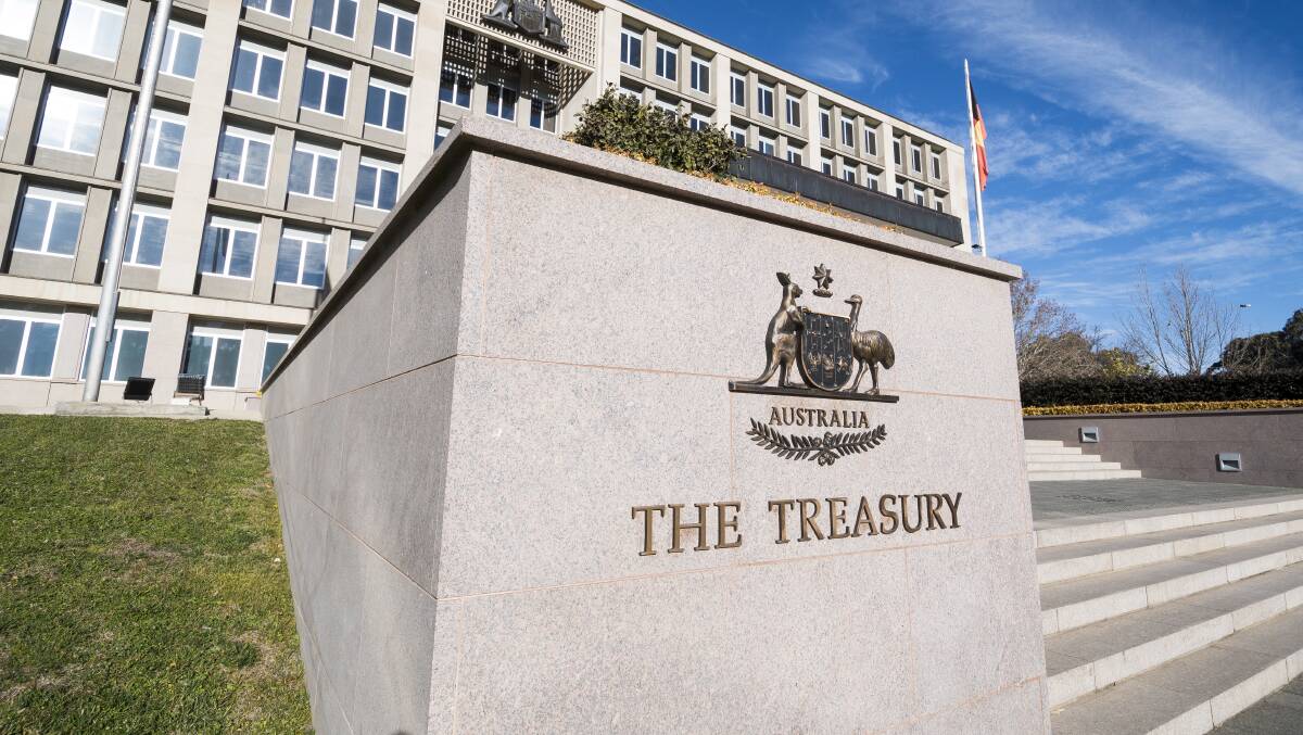 The Treasury building in Canberra. Picture: Dion Georgopoulos