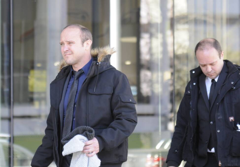 Joshua Tiffen (left) and Kenan Tiffen leave the ACT Magistrates Court in July.
