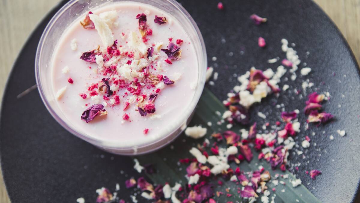 Rose and Coconut Panna Cotta. Picture: Jamila Toderas