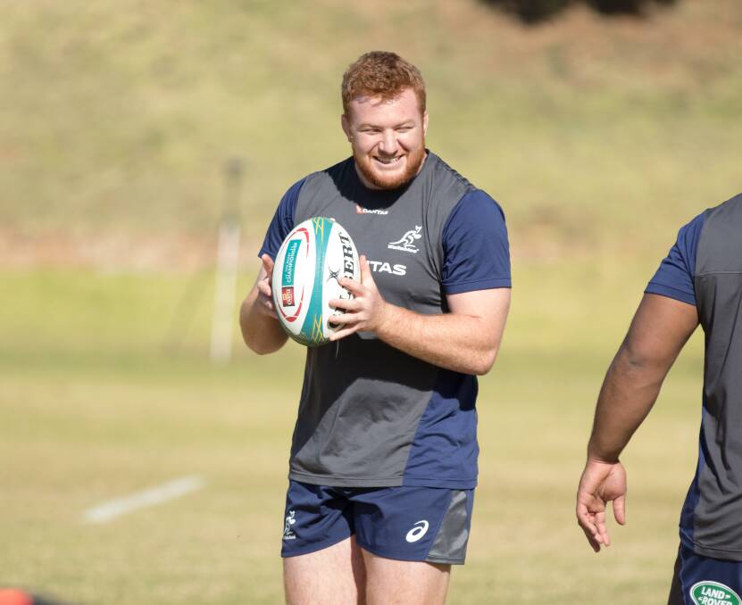 Harry Johnson-Holmes was called into the Wallabies squad this year. Picture: Rugby AU Media/Marty Cambridge