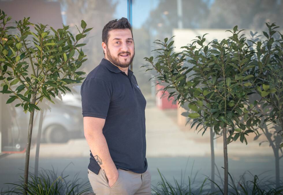 Dimitri Yianoulakis, co-owner of restaurant Olive in Hawker ahead of their reopening after having two restaurants burned down in one night. Picture: Karleen Minney