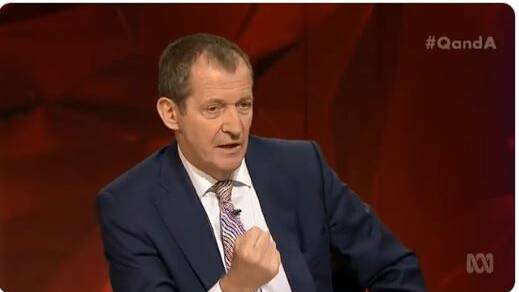 Alastair Campbell, former adviser to Tony Blair, on Q&A. Picture: ABC