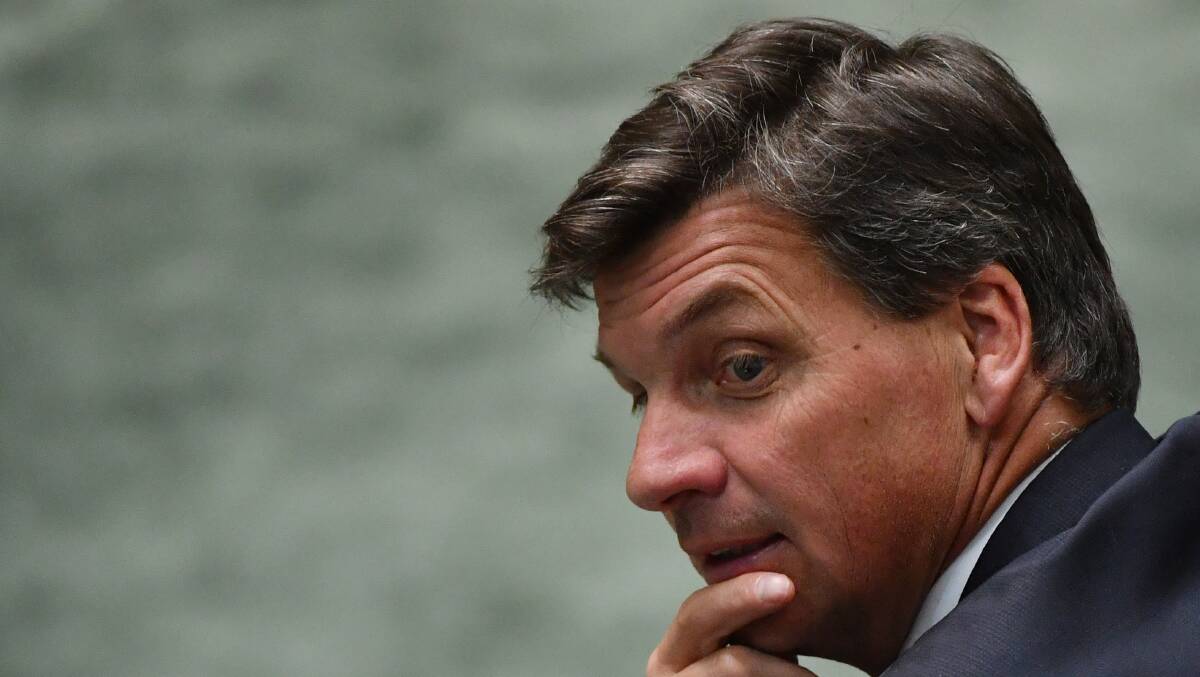 Energy Minister Angus Taylor during Question Time on Wednesday. Picture: AAP