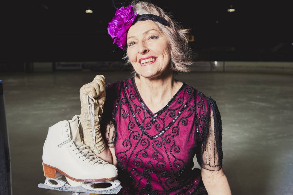 Canberra figure skate Maxine Gray will be competing at the Australian Masters Games. Picture: Jamila Toderas