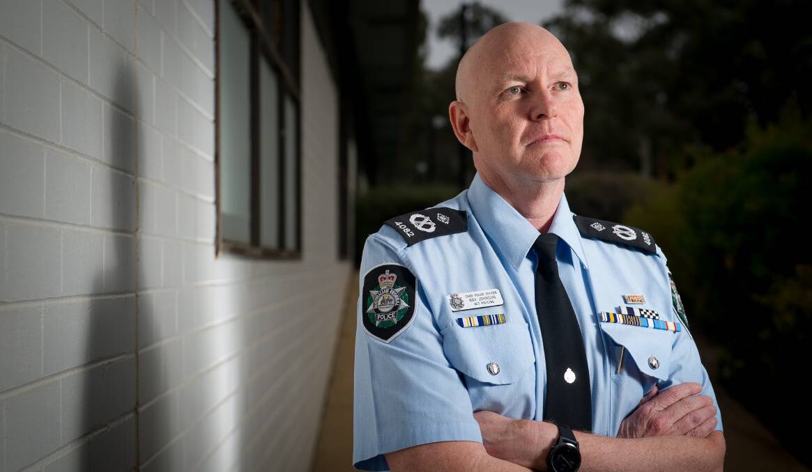 ACT Chief Police Officer Ray Johnson is pondering what Canberra's future police accommodation needs will be. Picture: Elesa Kurtz