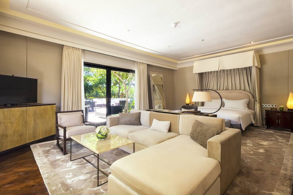 A suite at the Sofitel Bali Nusa Dua Beach Resort.