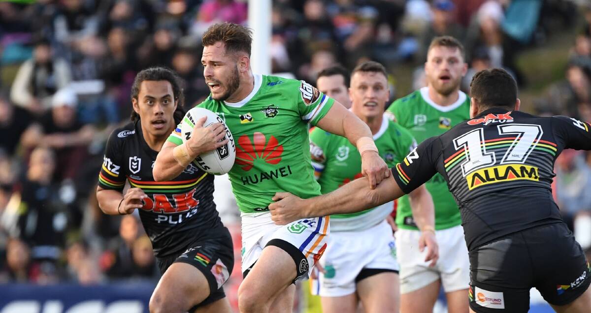 Raiders halfback Aidan Sezer is driving the Green Machine. Picture: NRL Imagery