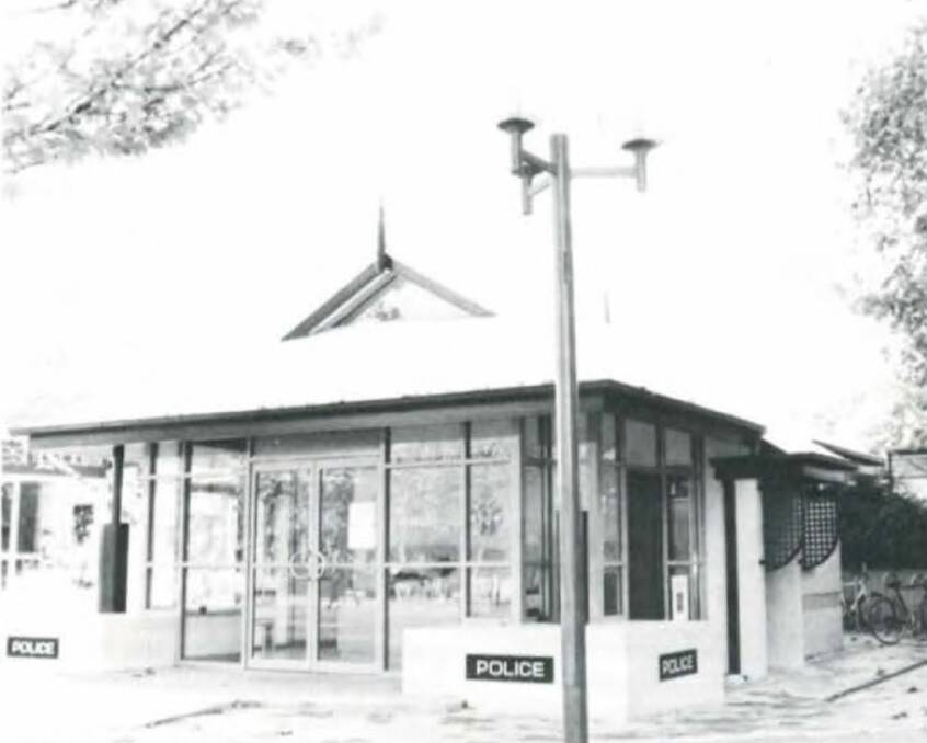Canberra's first police shopfront in Civic in 1988.
