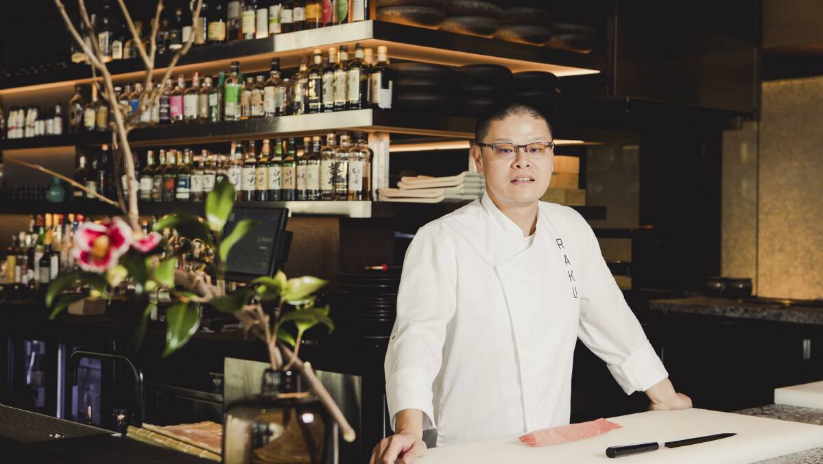 Owner and head chef Hao Chen at Raku. Picture: Jamila Toderas