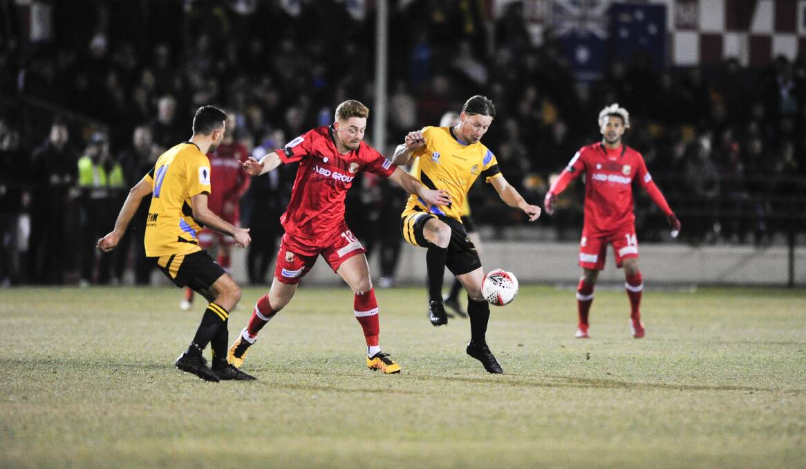 The Cooma Tigers played Hume City FC in the FFA Cup round-of-32 last year. Picture: Sitthixay Ditthavong