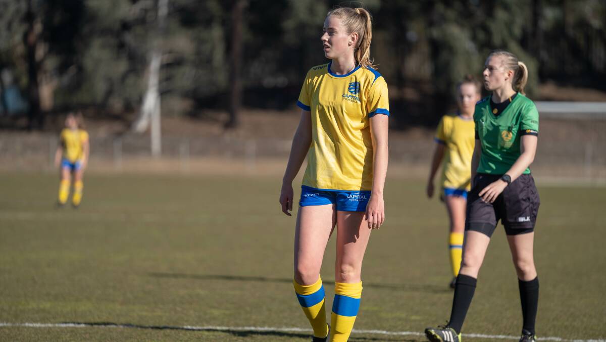Canberra United Academy's Mia McGovern will has been selected in her first Junior Matildas squad. Picture: Capital Football