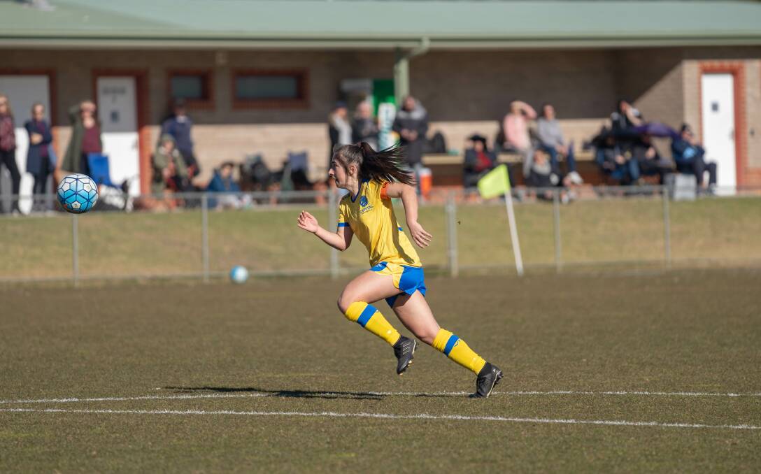 Emma Ilijoski has been re-selected in the Junior Matildas squad. Picture: Capital Football