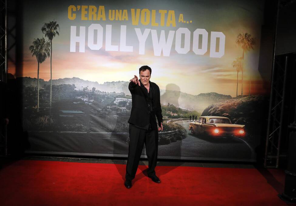 Quentin Tarantino at the Italian premiere of Once Upon A Time... in Hollywood. Picture: AP