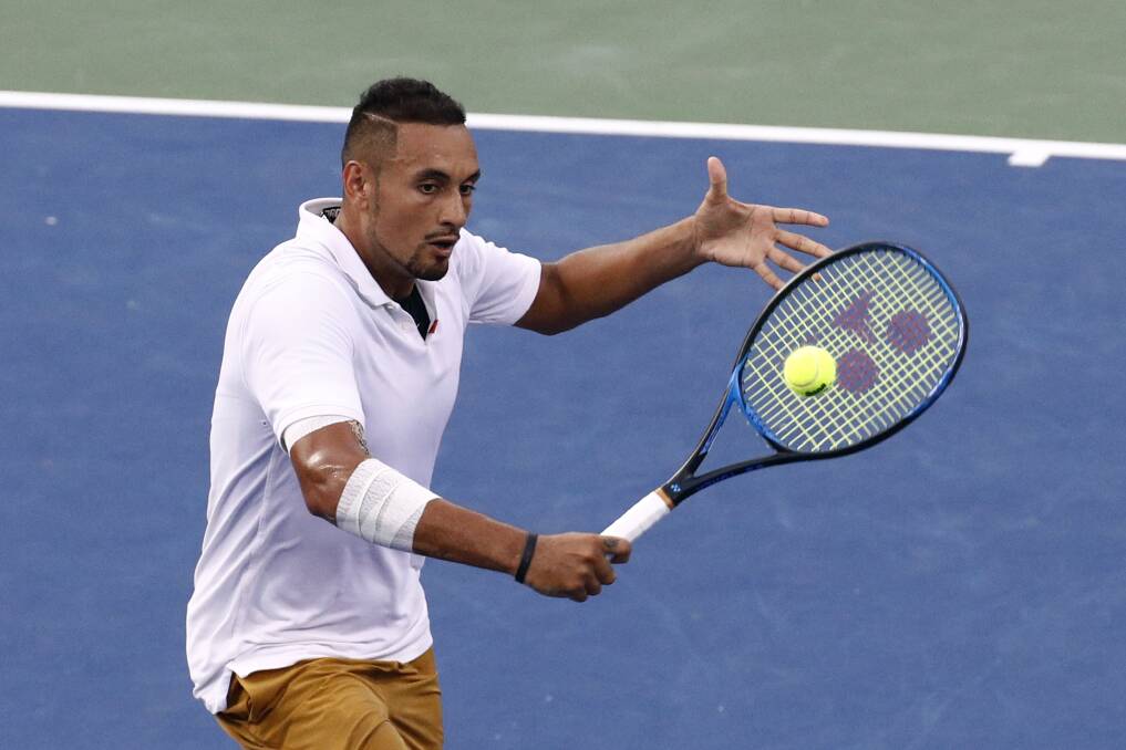 Nick Kyrgios, of Australia, has been cleared to play at the US Open. Picture: AP