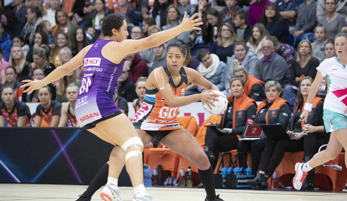 Will we see the Giants and defender Kristiana Manu'a in Canberra this year? Picture: Sitthixay Ditthavong