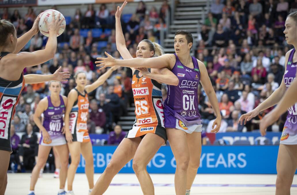 Caitlin Bassett struggled for court time with the Giants this year. Picture: Sitthixay Ditthavong