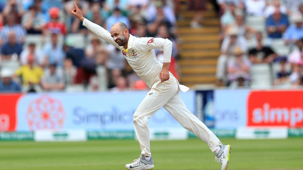 Nathan Lyon is set to pass Dennis Lillee on all-time Australian Test wicket list. Picture: AP