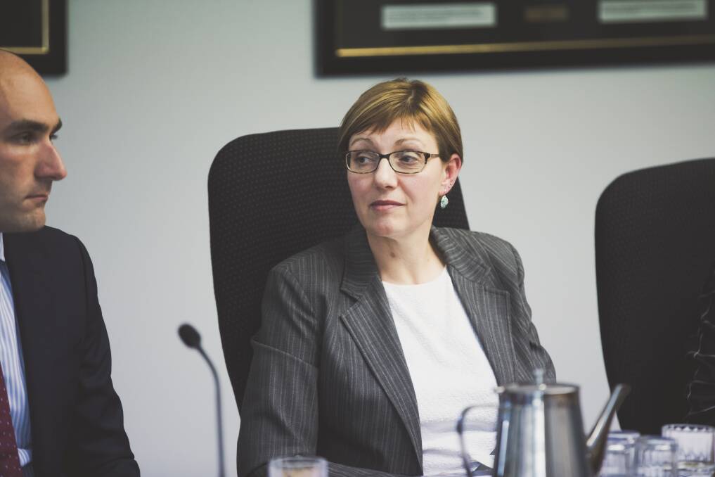 Health Minister Rachel Stephen-Smith, who fronted the ACT Assembly's maternity services inquiry on Tuesday. Picture: Jamila Toderas
