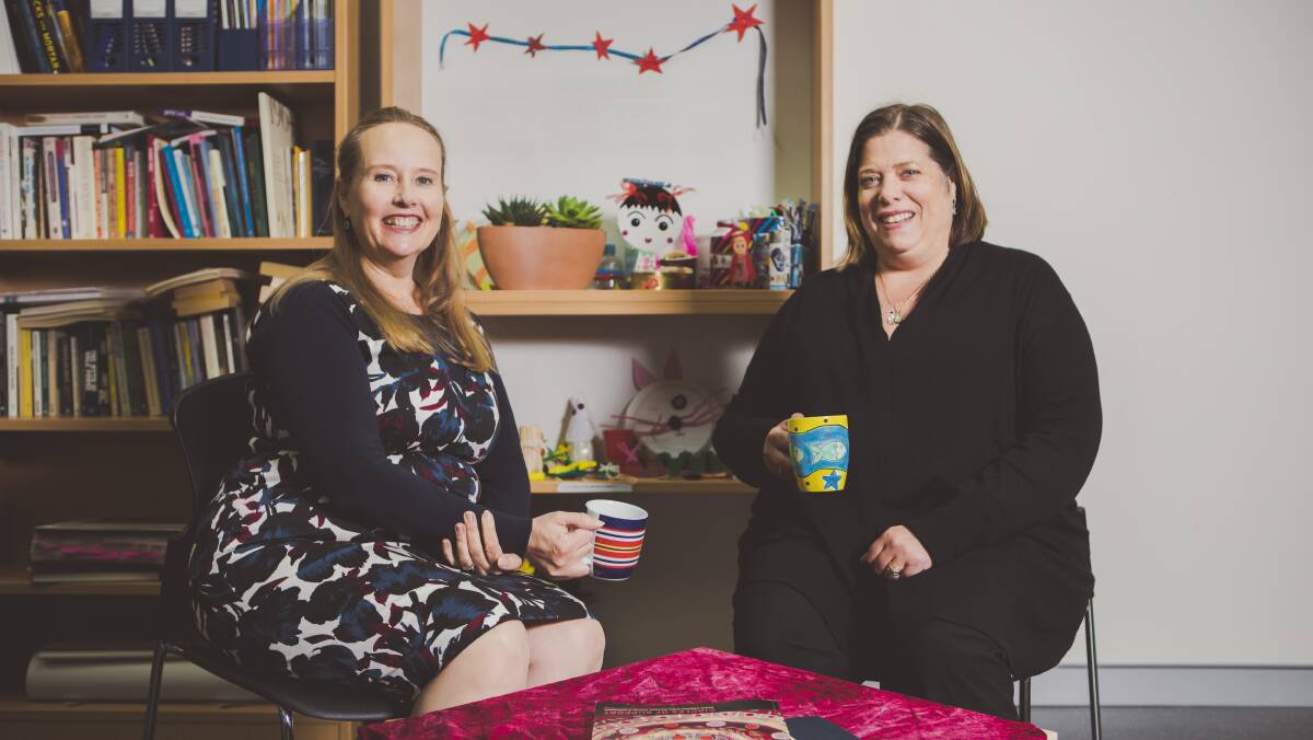 Frances Crimmins (left) and Cara Jacobs of YWCA say the "wealth gap" for women is pushing some into homelessness in later life. Picture: Jamila Toderas
