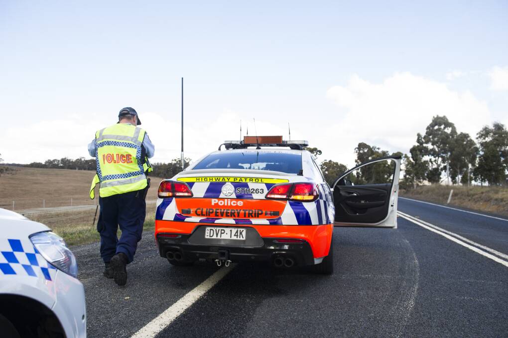 ACT motorists' blue and white plates make them an obvious target for NSW Highway Patrol attention this Saturday and Sunday. Picture: Dion Georgopoulos
