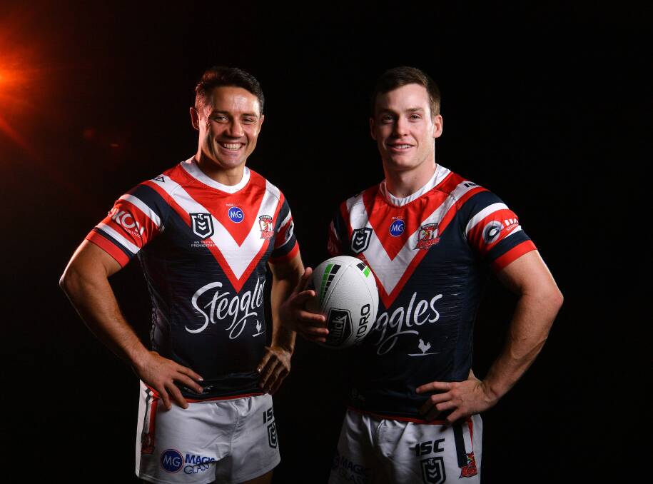 Roosters halves Cooper Cronk and Luke Keary are the backbone of the team. Picture: NRL Photos