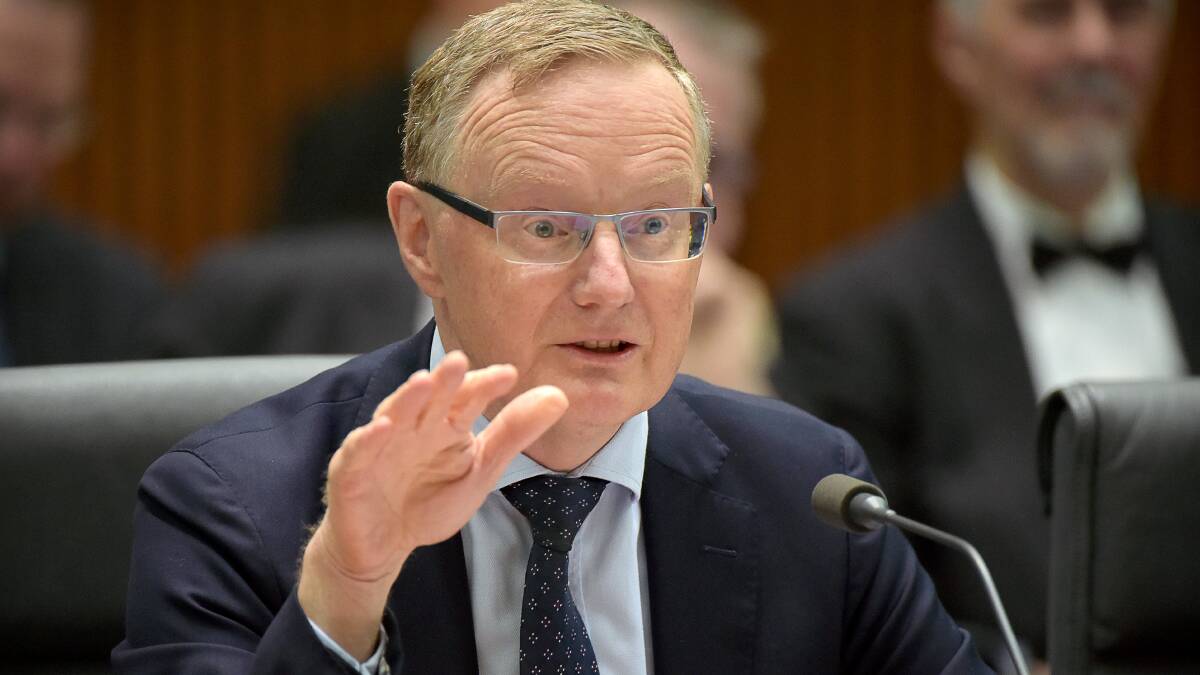 Philip Lowe, governor of the Reserve Bank, who urged pay increases for public servants and more government spending on infrastructure on Friday. Picture: Mark Graham, Bloomberg