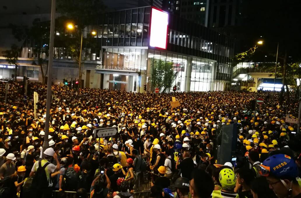 Mass protests overtake the streets of Hong Kong. Picture: Ivy Wong