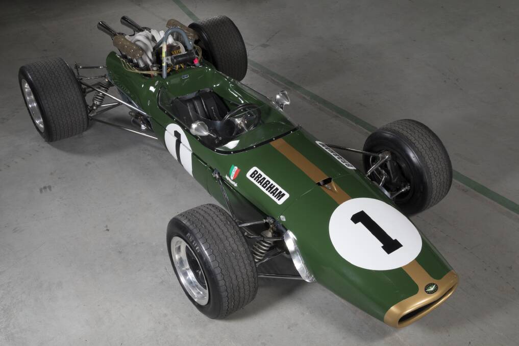 The Brabham Repco BT23A-1 race car designed and raced by Australian Formula One legend Jack Brabham. It will be on show at A Chequered Past next week. Picture: National Museum of Australia