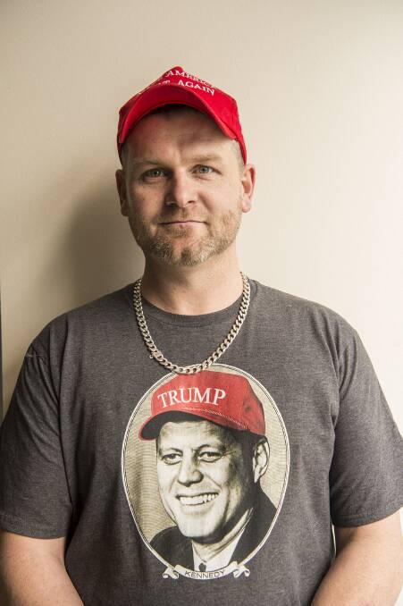 Shaun Bankowski says he has felt his worldview affirmed by the rise of Trump. Picture: Steven Siewert