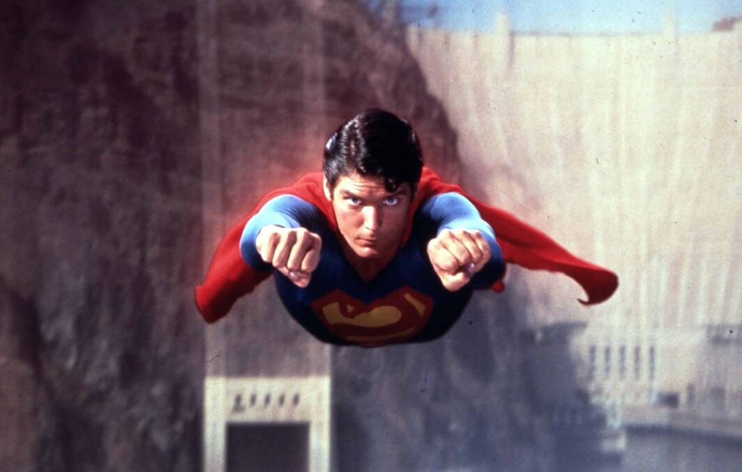 Christopher Reeve as Superman. Picture: Mary Evans Picture Library via AP
